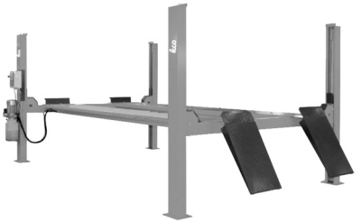 Подъемник четырехстоечный, г/п 4т TECO 4004 B