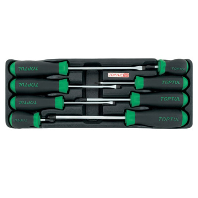 Набор отверток из 8 шт. на ложементе TOPTUL  GAAT0805 Набор отверток из 8 шт. на ложементе TOPTUL  GAAT0805