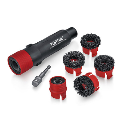 Набор насадок для чистки колесных шпилек и ступиц 8 предметов TOPTUL JGAT0802 Набор насадок для чистки колесных шпилек и ступиц 8 предметов TOPTUL JGAT0802