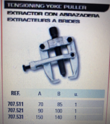 Съемник двухлапый до 150 мм с фиксацией губок Съемник двухлапый до 150 мм с фиксацией губок