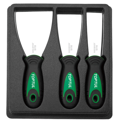 Набор шпателей из нержавеющей стали 3 предмета TOPTUL JGAT0301